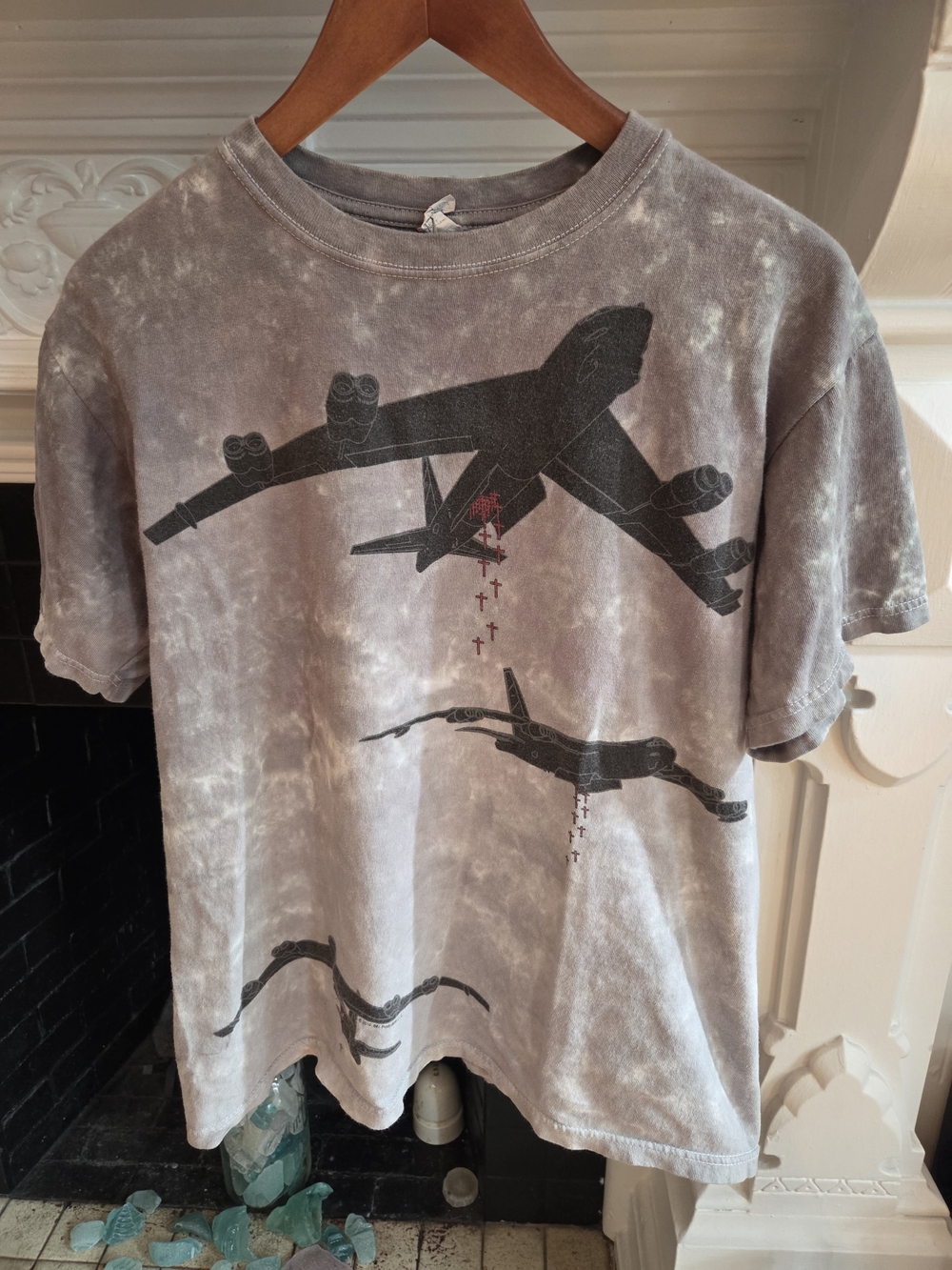 2010 Pink Floyd Rodger Waters The Wall Live Tie Dye AOP B52 Bombers Medium